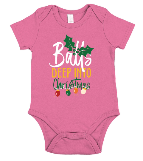 Balls Deep Into Christmas Short Sleeve Baby One-Piece
