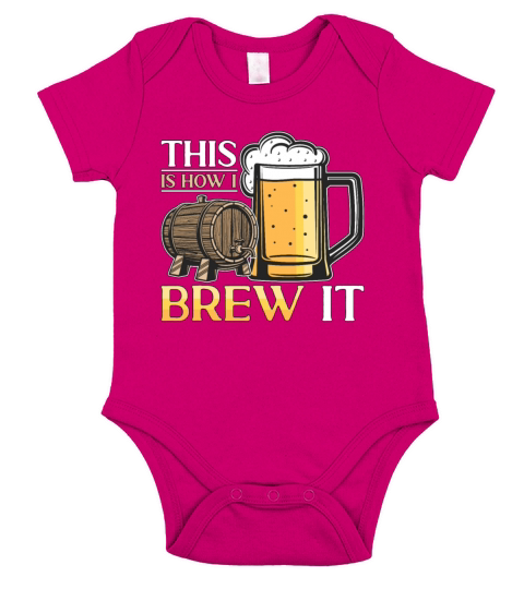 Beer Brewing This Is How I Brew Malt Beer Brewer Short Sleeve Baby One-Piece