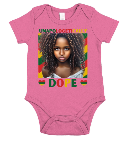 Black History Month Unapologetically Dope Short Sleeve Baby One-Piece