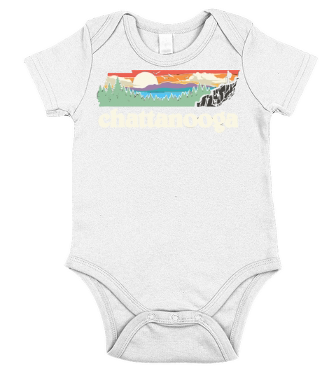 C Tanooga Tennessee Outdoors Retro Nature Graphic Short Sleeve Baby One-Piece