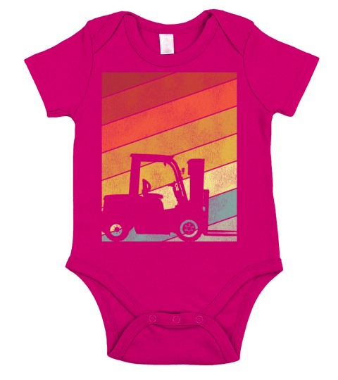 Certified Forklift Truck Operator Short Sleeve Baby One-Piece