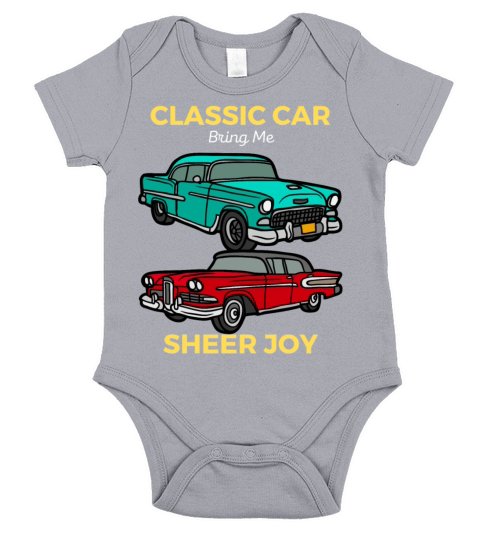 Classic Car Sheer Joy Short Sleeve Baby One-Piece