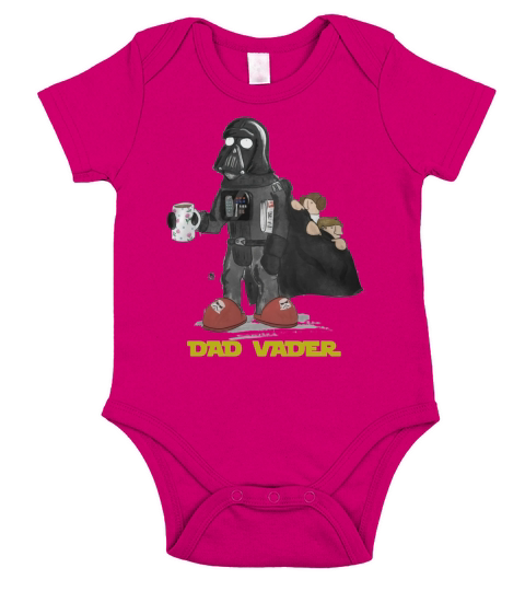Dad Vader TShirt Short Sleeve Baby One-Piece