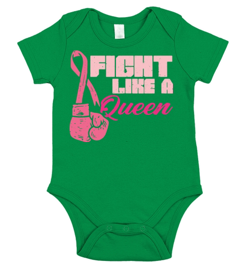 Fight like a Queen - Breast cancer survivor Short Sleeve Baby One-Piece