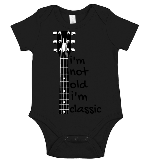 Funny Guitar Design For Men Women Guitarist Guitar Short Sleeve Baby One-Piece
