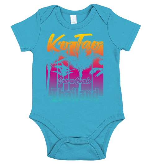 Koh Tao Sairee Beach Thailand Short Sleeve Baby One-Piece