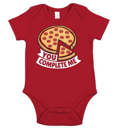 Pizza Valentine Shirt - Funny Valentines Day Gift Short Sleeve Baby One-Piece