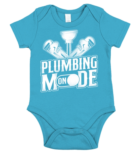 Plumbing Plumber Vintage Plumbing Short Sleeve Baby One-Piece