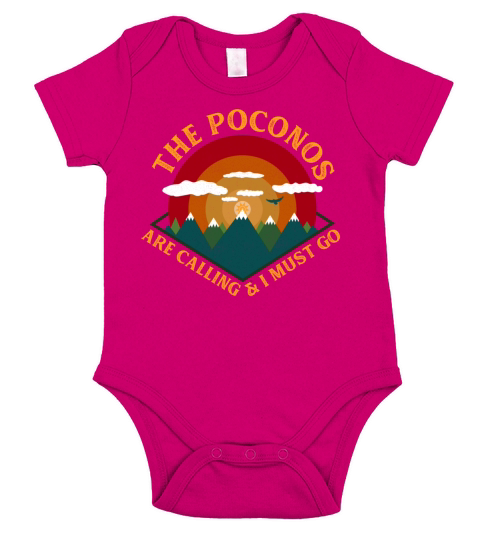 Pocono Mountains Pennsylvania Short Sleeve Baby One-Piece