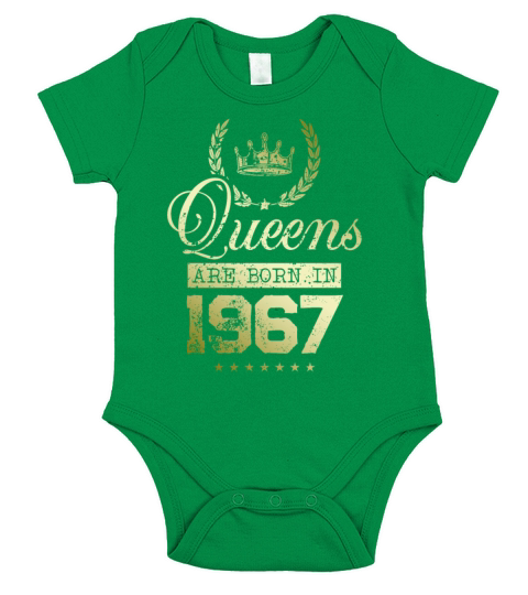 Queens born in 1967 Short Sleeve Baby One-Piece
