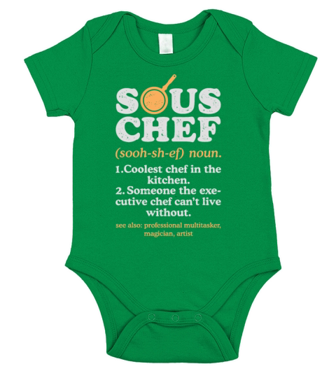 Sous Chef Noun Definition Funny Cooking Term Men W Short Sleeve Baby One-Piece