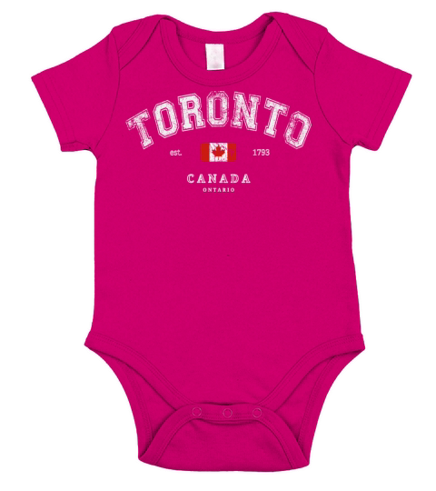 Toronto Canada Short Sleeve Baby One-Piece