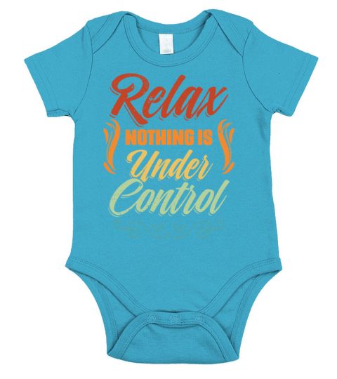 Vintage Meditation Sarcasm Relax Nothing Is Under Short Sleeve Baby One-Piece