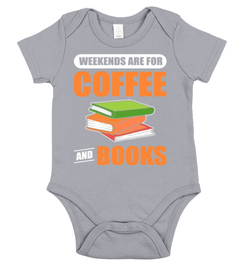 Weekends Are For Coffee and Books Book Lover Short Sleeve Baby One-Piece