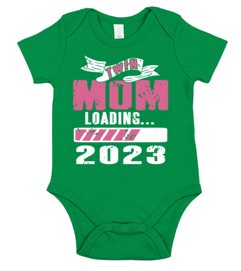 Womens Twin Mama Twin Mom to Be Pregnancy Short Sleeve Baby One-Piece