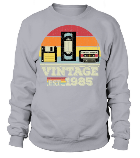 38 Year Old Vintage 1985 38th Birthday Gift Sweatshirt Unisex