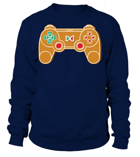 Christmas Game Controller Ginger Bread Sweatshirt Unisex