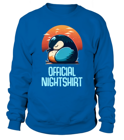 Cute Penguin Sleepshirt Nightwear Nightshirt Sleep Sweatshirt Unisex