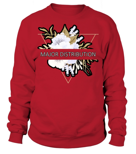 Major Distribution Flower Floral Minimalist Typogr Sweatshirt Unisex