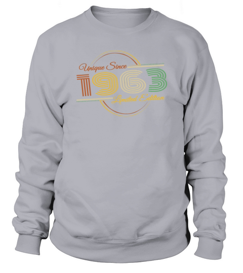 Unique since 1963 Retro Birthday Vintage Style Sweatshirt Unisex