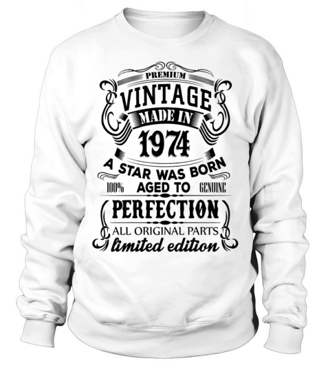 Vintage 1974 Sweatshirt Unisex