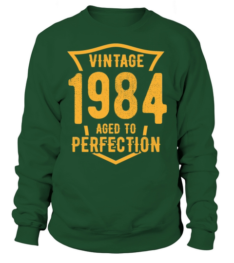 Vintage 1984 Aged To Perfection 39th Birthday Sweatshirt Unisex