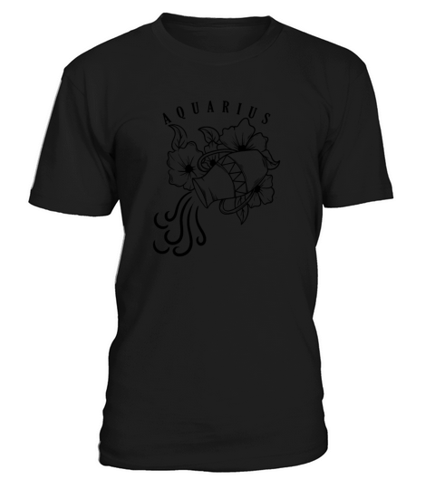 Aquarius Zodiac Sign January February T-Shirt Unisex