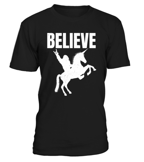 Bigfoot Riding A Unicorn T-Shirt Unisex