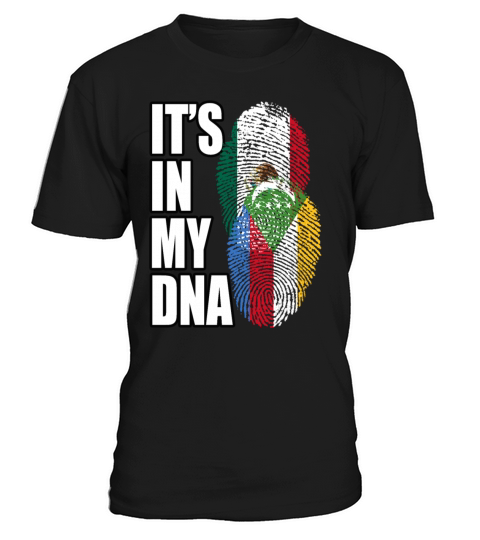Comoran And Mexican Mix Heritage DNA Flag T-Shirt Unisex