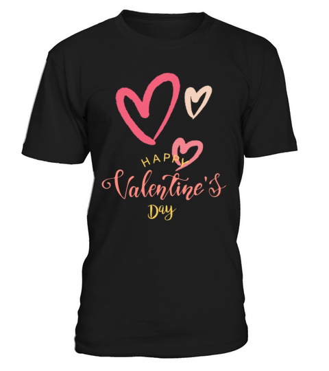 Happy Valentines Day cute retro pastel pink heart T-Shirt Unisex
