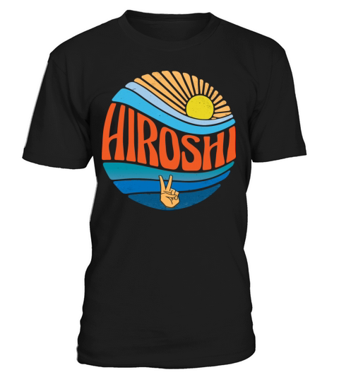 Hiroshi Shirt Vintage Sunset Hiroshi Groovy Tie T-Shirt Unisex