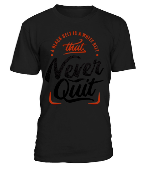 Motivational Never Quit Lettering Typography Quote T-Shirt Unisex