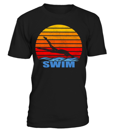 Retro Vintage Swimming Gift For Swimmers T Shirt T-Shirt Unisex