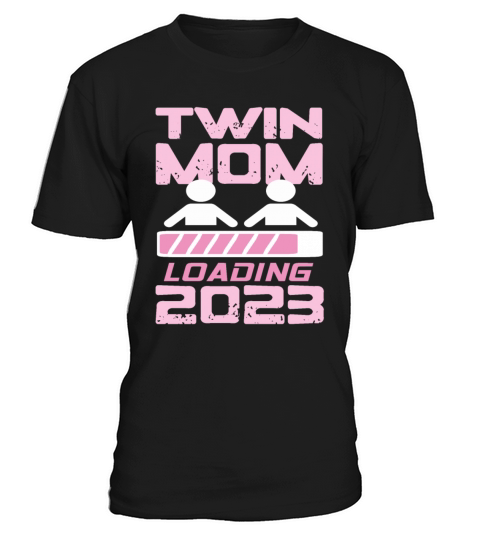 Womens Twin Mama Twin Mom to Be Pregnancy T-Shirt Unisex