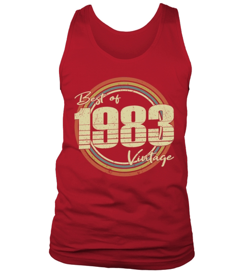 40th birthday vintage 1983 best of 1983 Tank Top Unisex