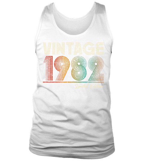 41 Years Old Vintage 1982 41st Birthday Gifts Tank Top Unisex