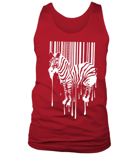 Banksy Street Art Zebra Bar Code Tank Top Unisex