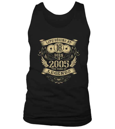Coming of Age Gifts Vintage 2005 Vintage Birthday Tank Top Unisex