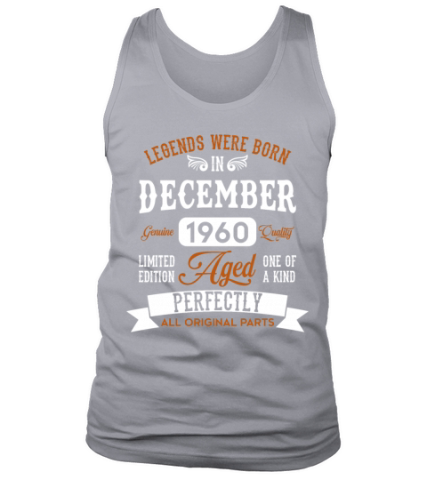 December 1960 Legends Birthday Gift Tank Top Unisex