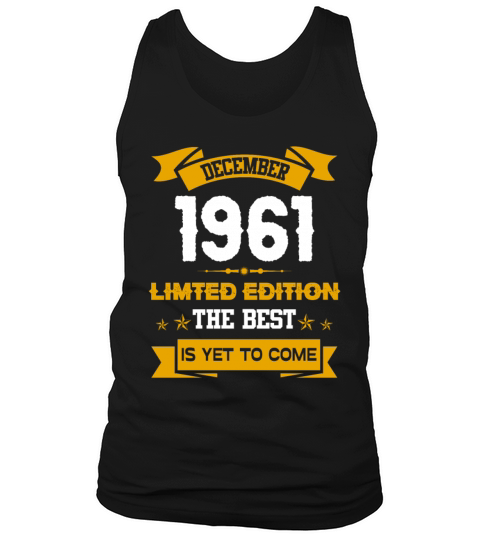 December 1961 Birthday Surprise Tank Top Unisex