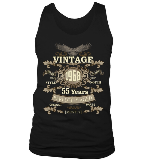 Gift for 55th birthday - Vintage ornaments - gift Tank Top Unisex