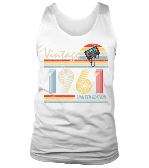 Happy 60th Birthday Vintage 1961 Shirt 60 Year Old Tank Top Unisex