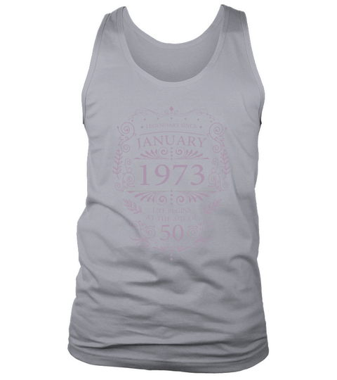 January 1973 Birthday Vintage 50th Birthday Tank Top Unisex