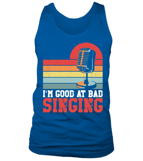 Karaoke Singer Retro Vintage Im Tank Top Unisex