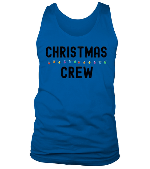 Merry Christmas Crew Grunge Matching Pajama Lights Tank Top Unisex