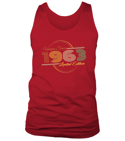 Unique since 1963 Retro Birthday Vintage Style Tank Top Unisex