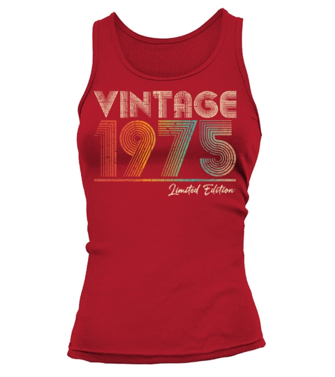 48 Year Old Vintage 1975 48th Birthday Gift Tank top Woman