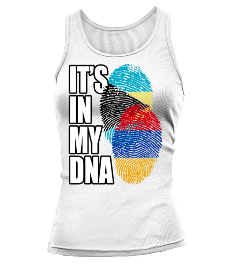 Armenian And Bahamian Mix Heritage DNA Flag Tank top Woman