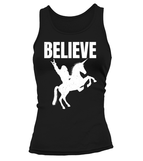 Bigfoot Riding A Unicorn Tank top Woman