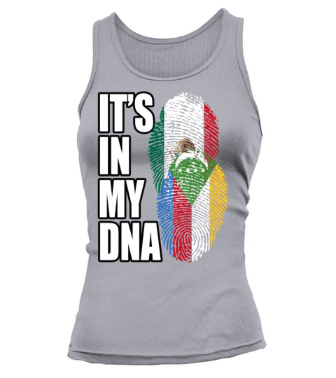 Comoran And Mexican Mix Heritage DNA Flag Tank top Woman
